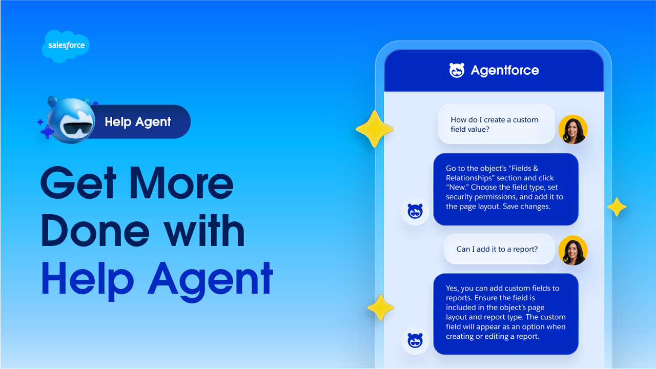 Get More Done with Help Agent video thumbnail showing an Agentforce conversation